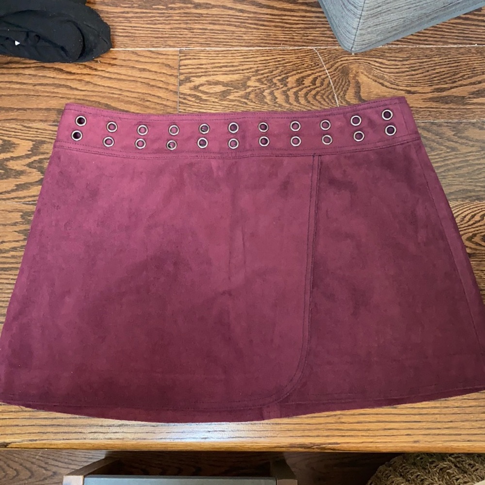 BCBG Maxazria Suede Skirt
